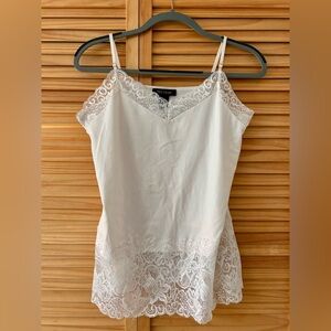 White House Black Market Ivory Lace Cami